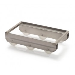 Vozík nerezový pod přepravky 6 kolečkový